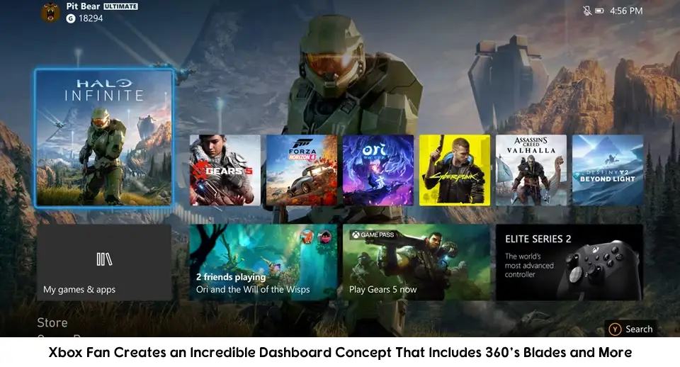 Xbox Fan Creates an Incredible Dashboard Concept That Includes 360’s Blades and More