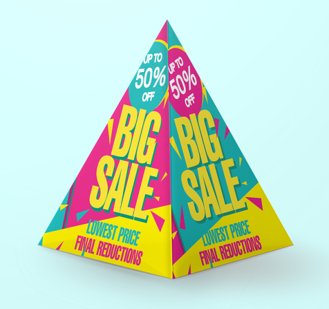 Pyramid Tent Cards