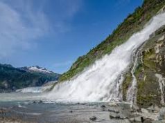 Marvels of Nature: Nugget Falls in Majestic Alaska Nugget Falls