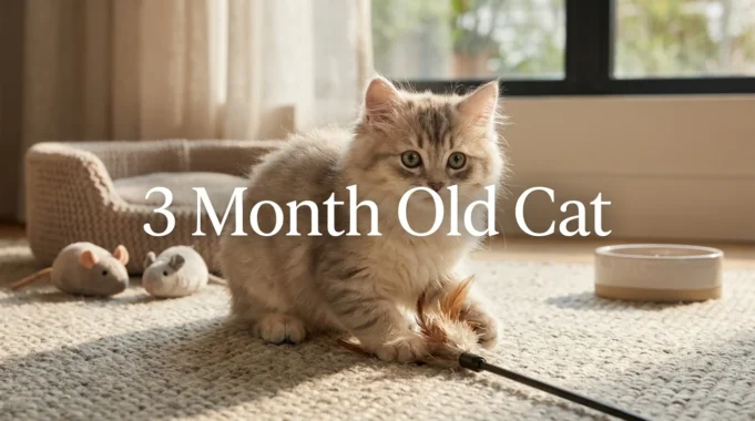 3-Month-Old Cat: The Complete Guide to Kitten Growth, Feeding, Nutrition, Behavior, Development, Training, Grooming, and Healthy Everyday Care 3 Month Old Cat